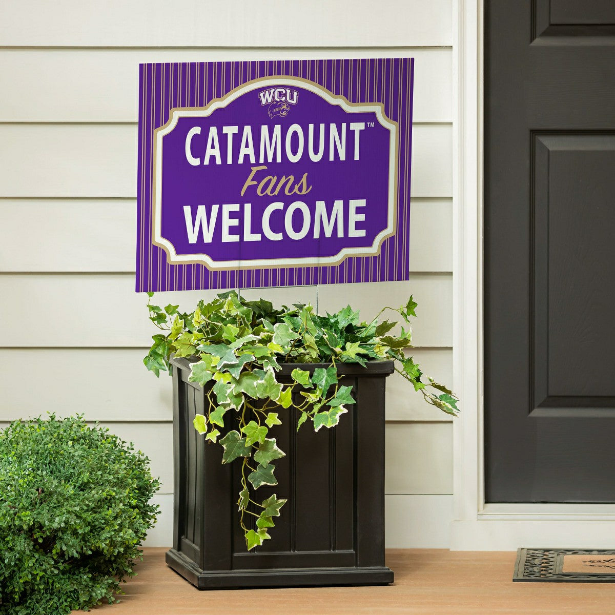 Western Carolina University Coroplast Yard Sign, "Fans Welcome" - Collegiate Home