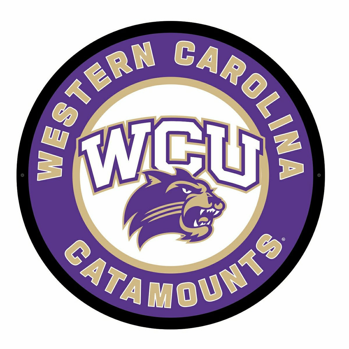 LED Wall Decor, Round, Western Carolina University - Collegiate Home