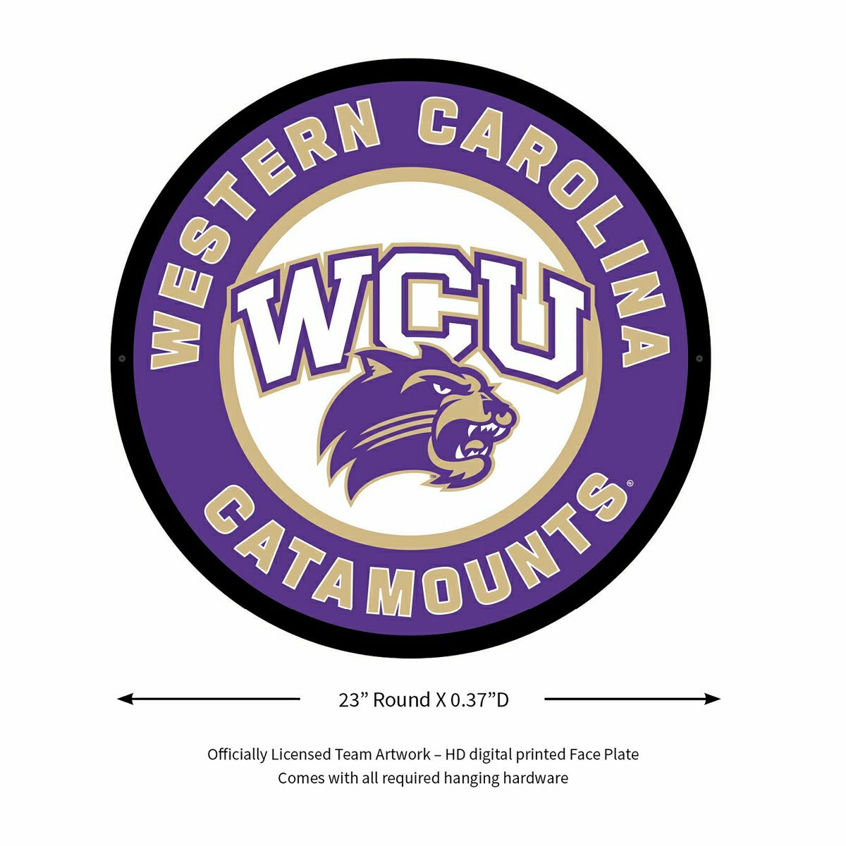 LED Wall Decor, Round, Western Carolina University - Collegiate Home
