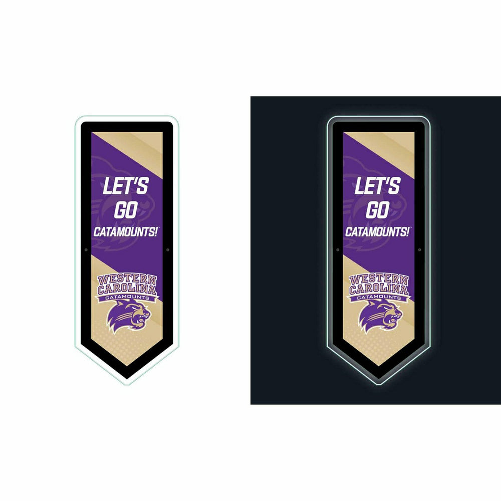 LED Wall Decor, Pennant, Western Carolina University - Collegiate Home