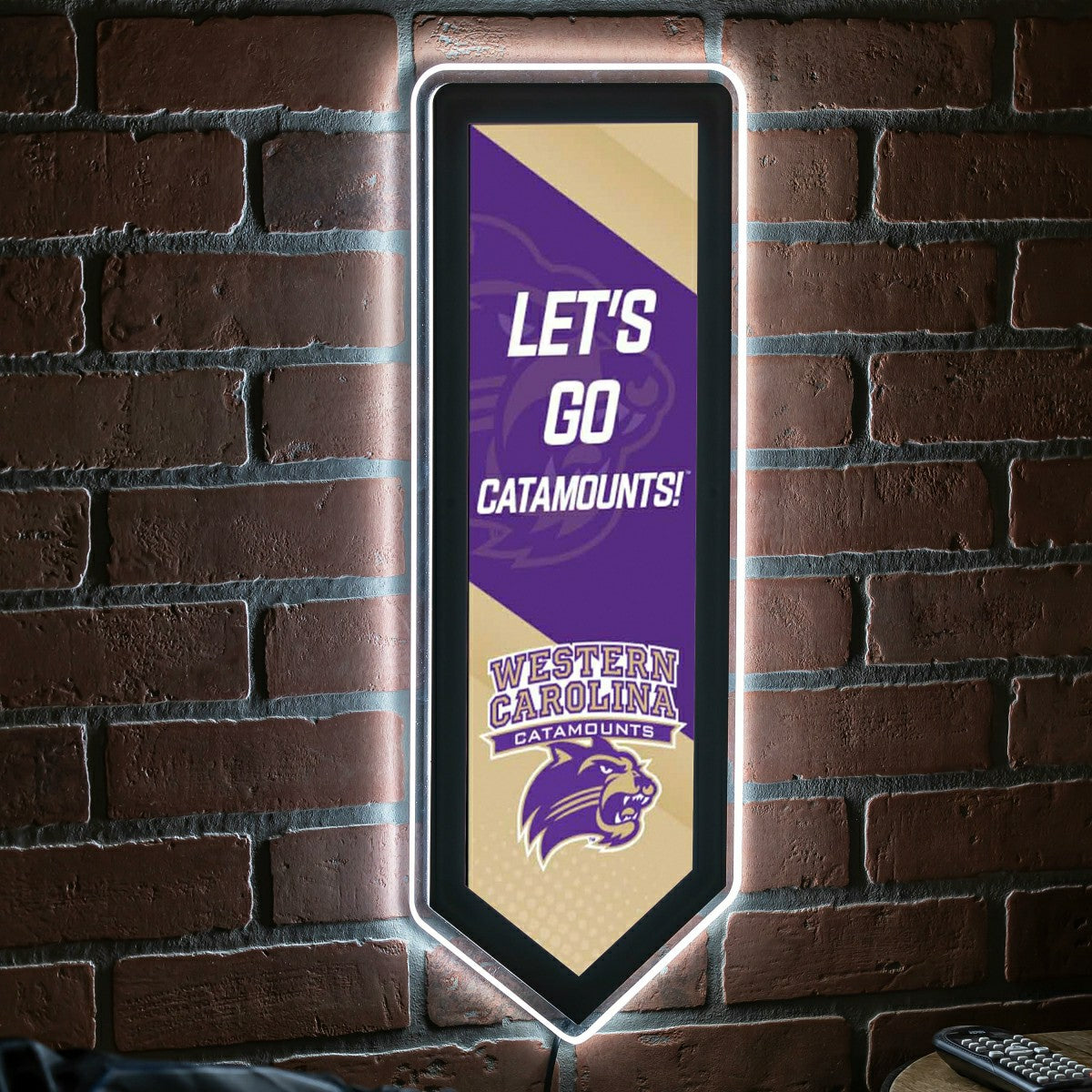 LED Wall Decor, Pennant, Western Carolina University - Collegiate Home