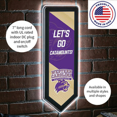 LED Wall Decor, Pennant, Western Carolina University - Collegiate Home