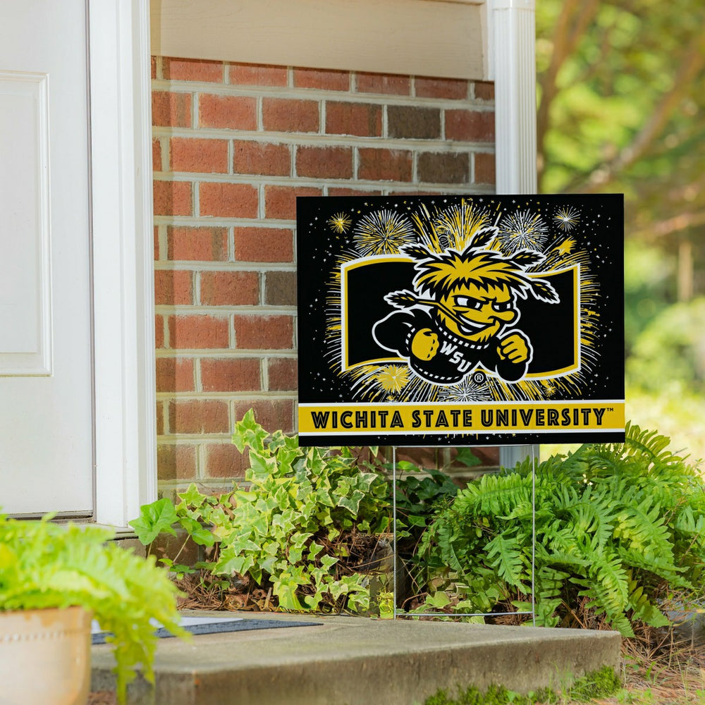 Wichita State University Yard Sign, Patriotic - Collegiate Home