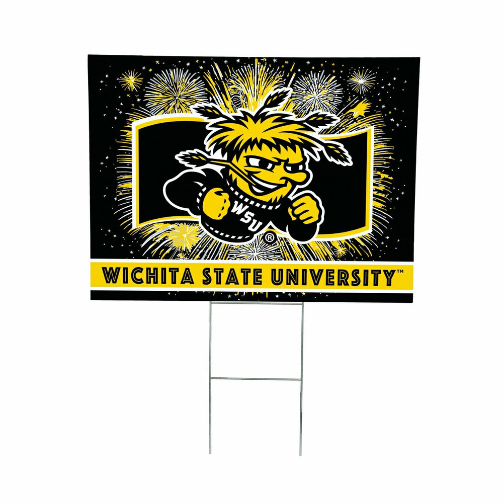 Wichita State University Yard Sign, Patriotic - Collegiate Home