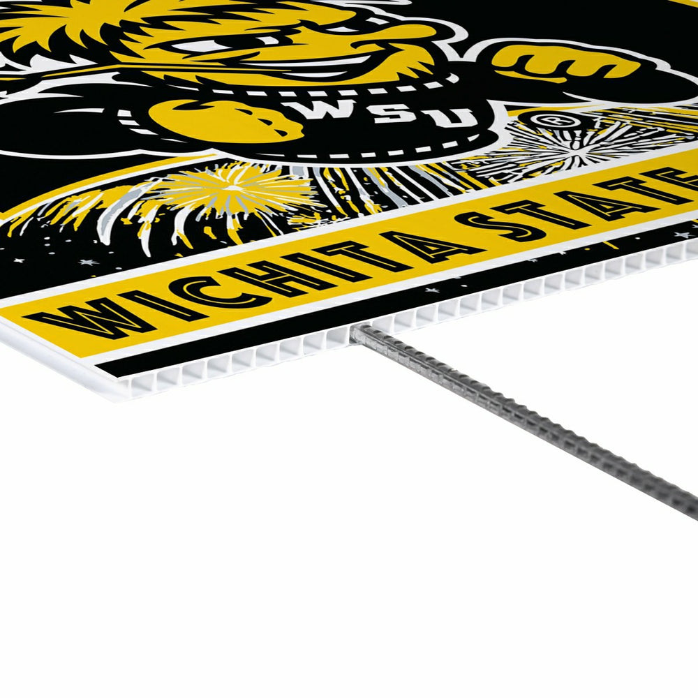 Wichita State University Yard Sign, Patriotic - Collegiate Home