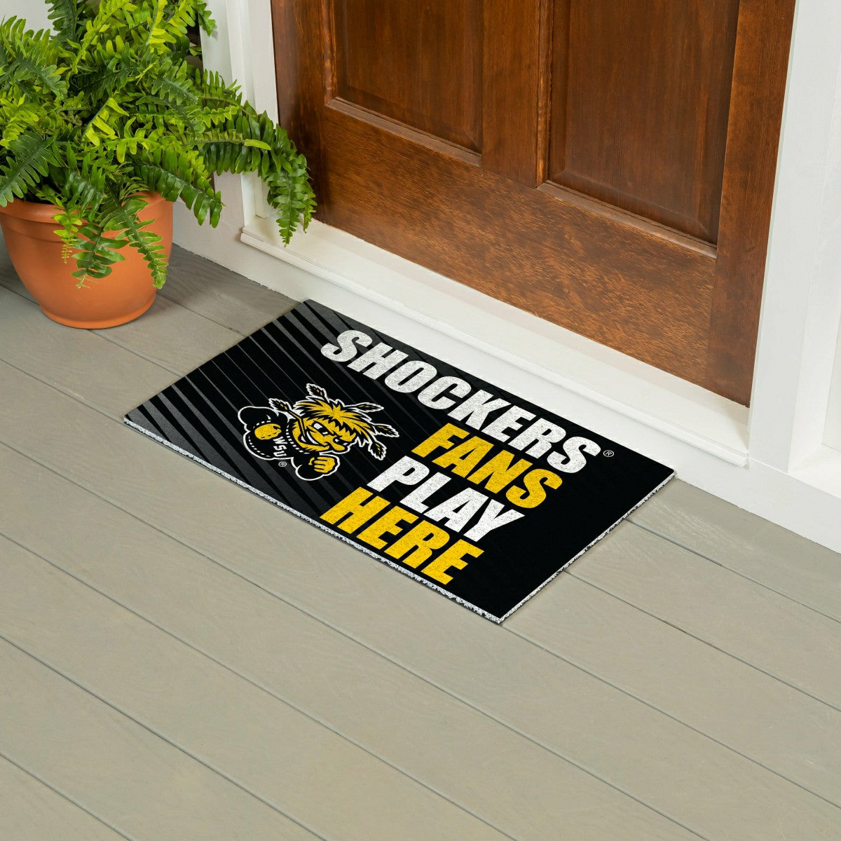 Wichita State University Fan Mat, 28"x16" - Collegiate