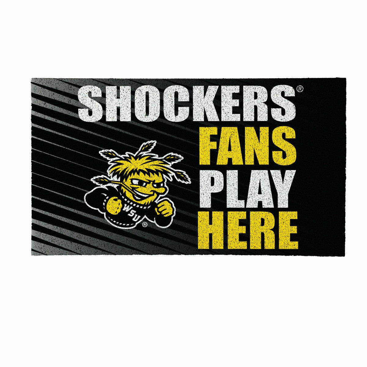 Wichita State University Fan Mat, 28"x16" - Collegiate