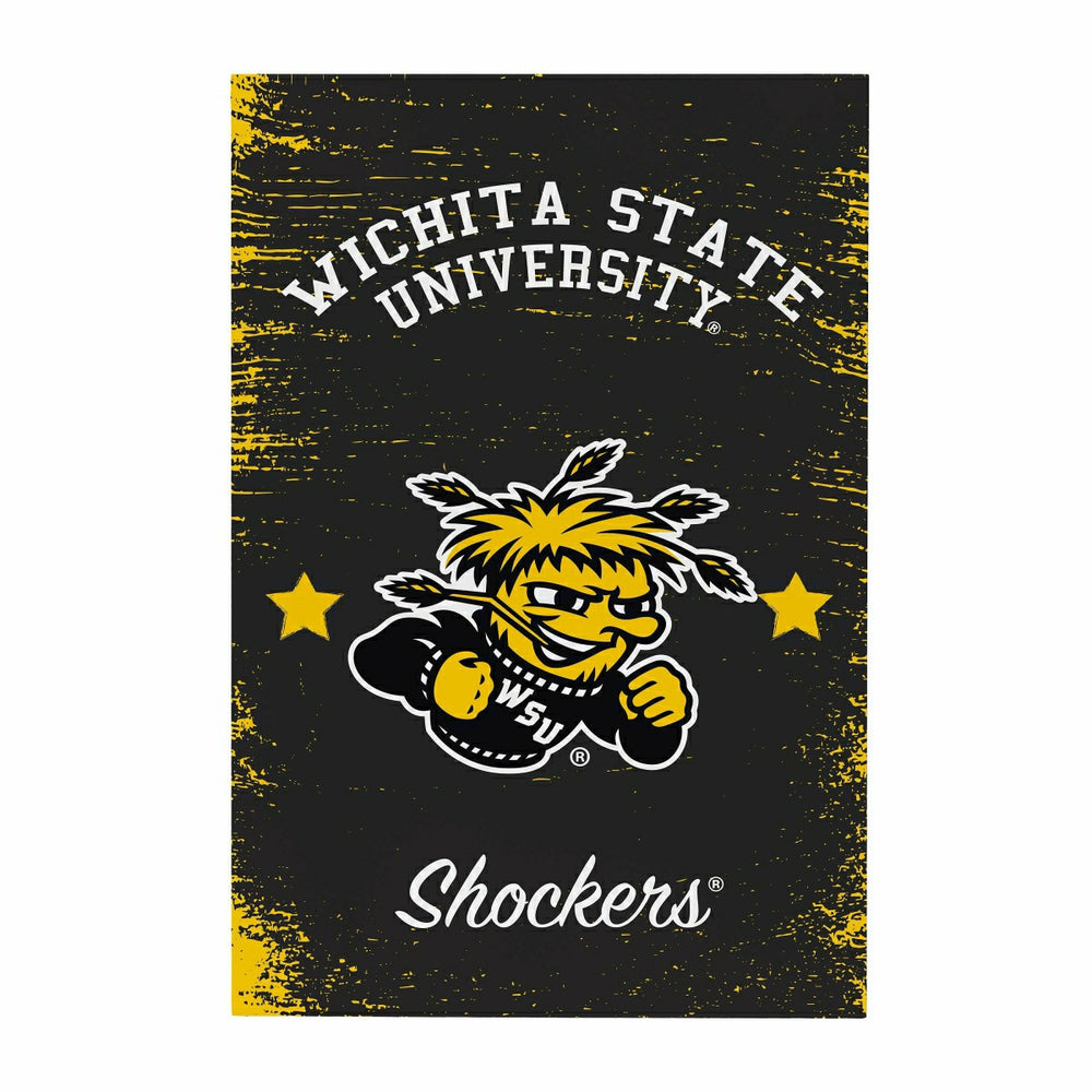 Wichita State University Wood Wall Sign, 16x24 - Collegiate Home