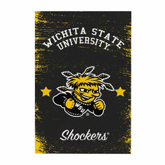 Wichita State University Wood Wall Sign, 16x24 - Collegiate Home