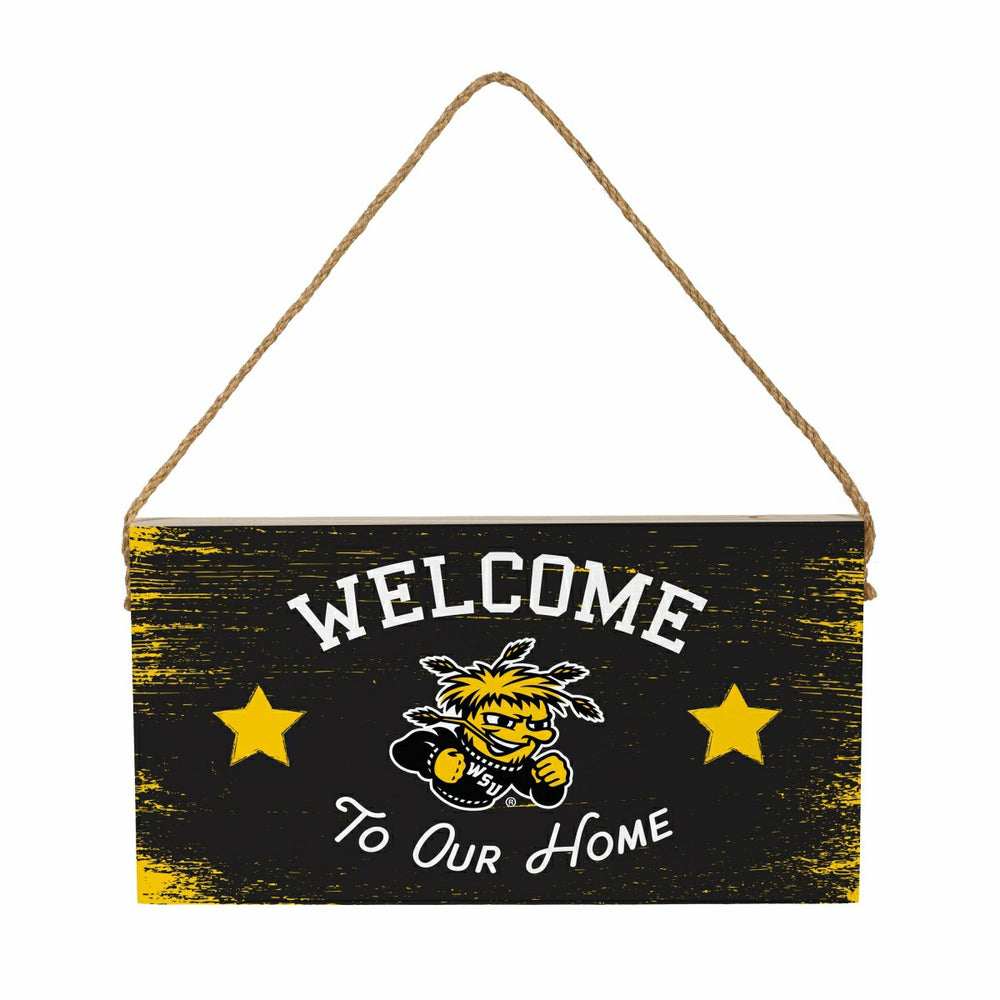 Wichita State University Wood Wall Sign, 6x11 - Collegiate Home