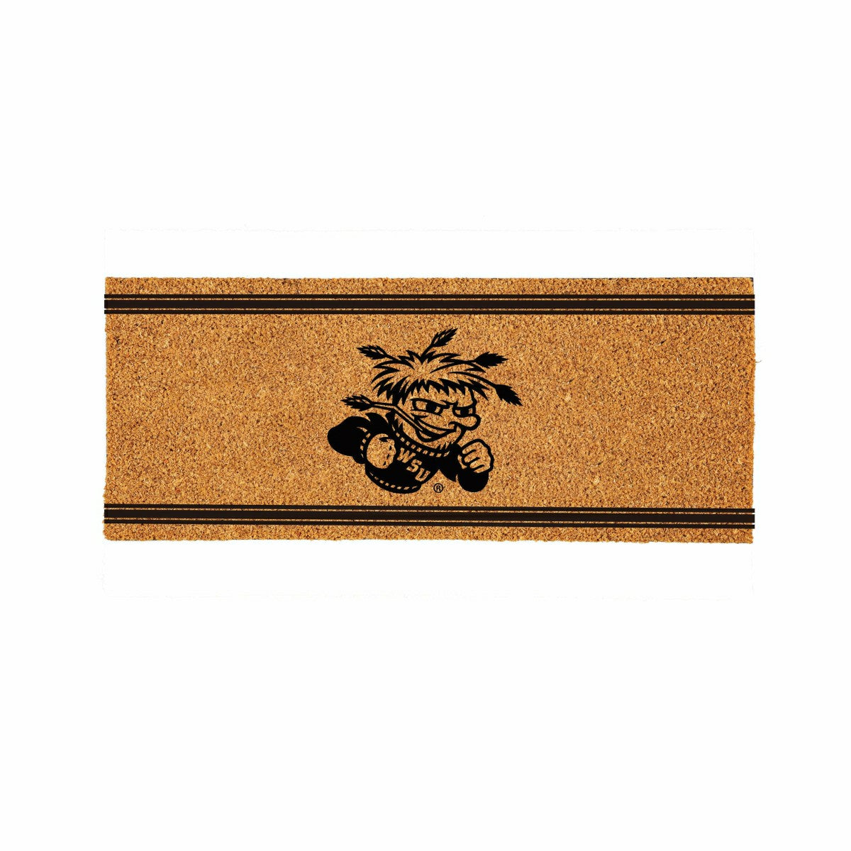 Wichita State University Extra Large One Color Coir Mat, 60"x24" - Collegiate