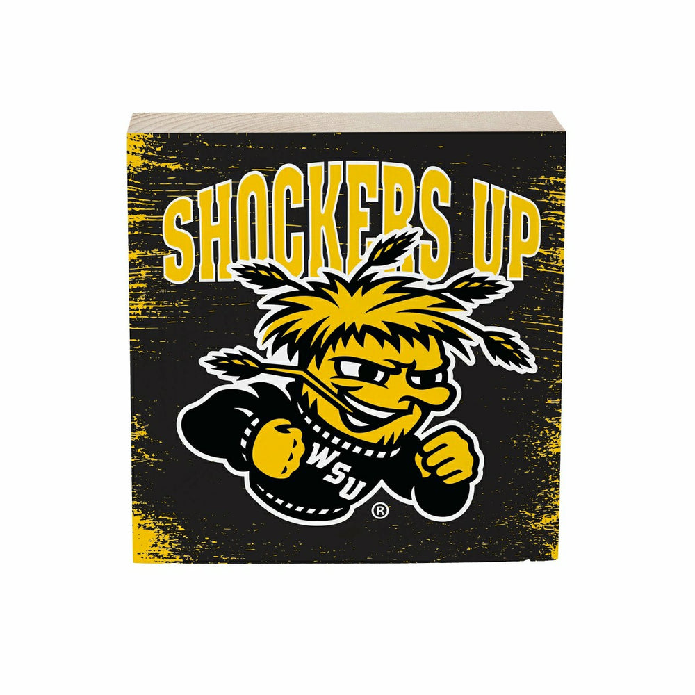 Wichita State University Plock, Down Home Fans, 6x6 - Collegiate Home