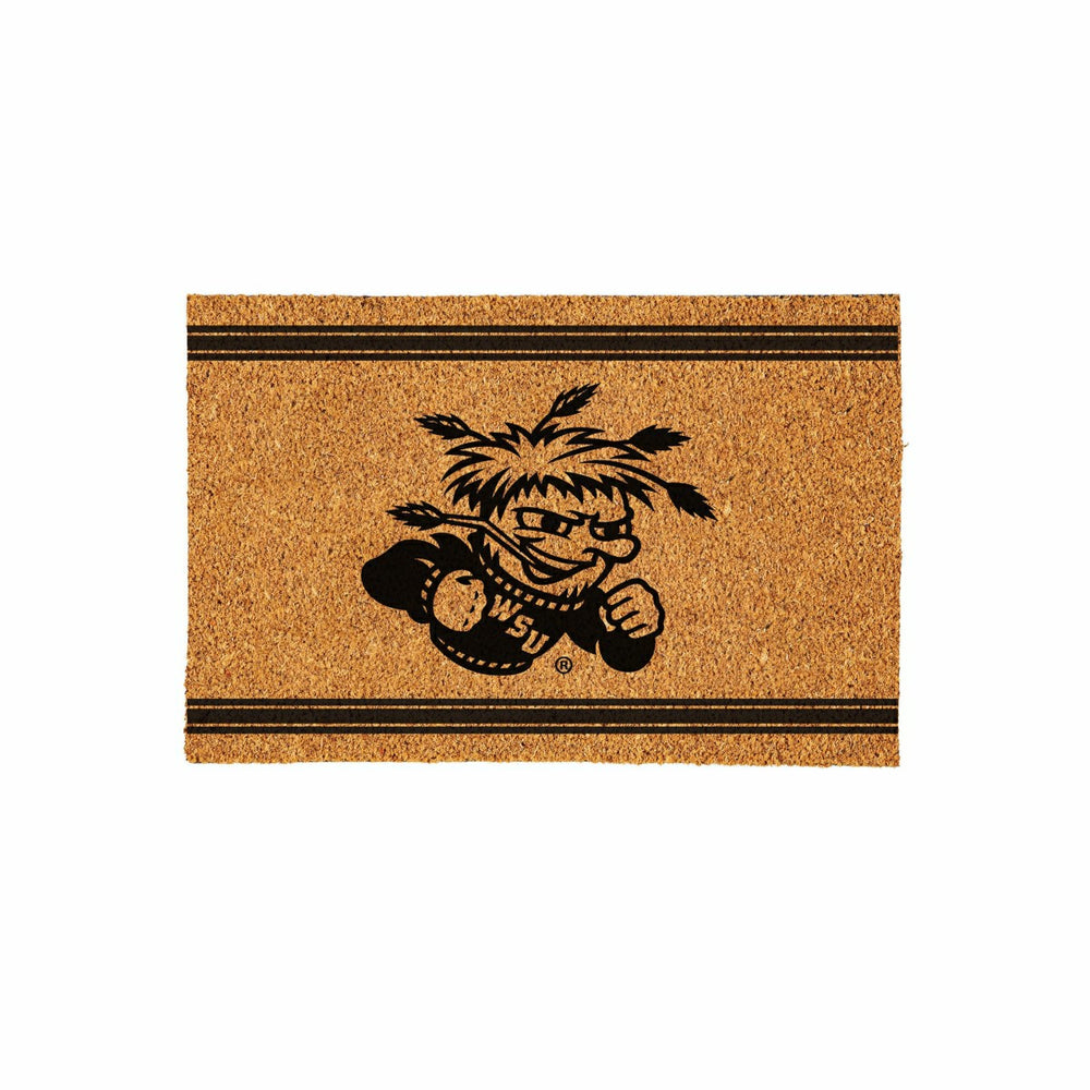 Wichita State University Large One Color Coir Mat, 36"x24" - Collegiate