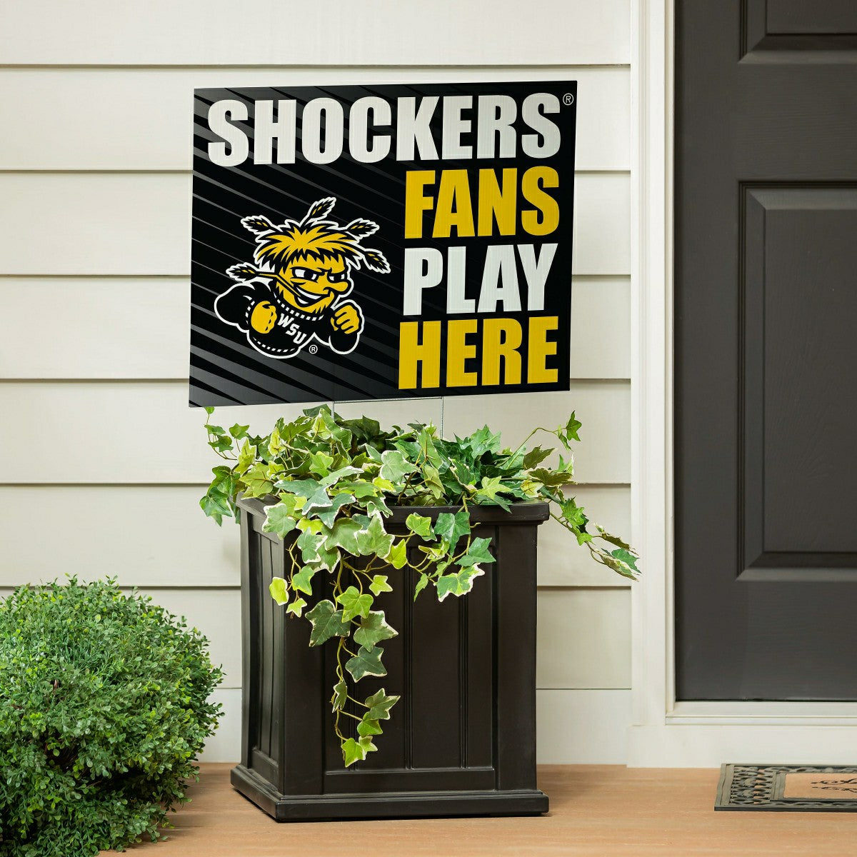 Wichita State University Coroplast Yard Sign "Fans Play Here" - Collegiate Home