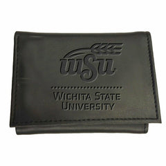 Wichita State University, Tri-Fold Wallet, Black - Collegiate Home