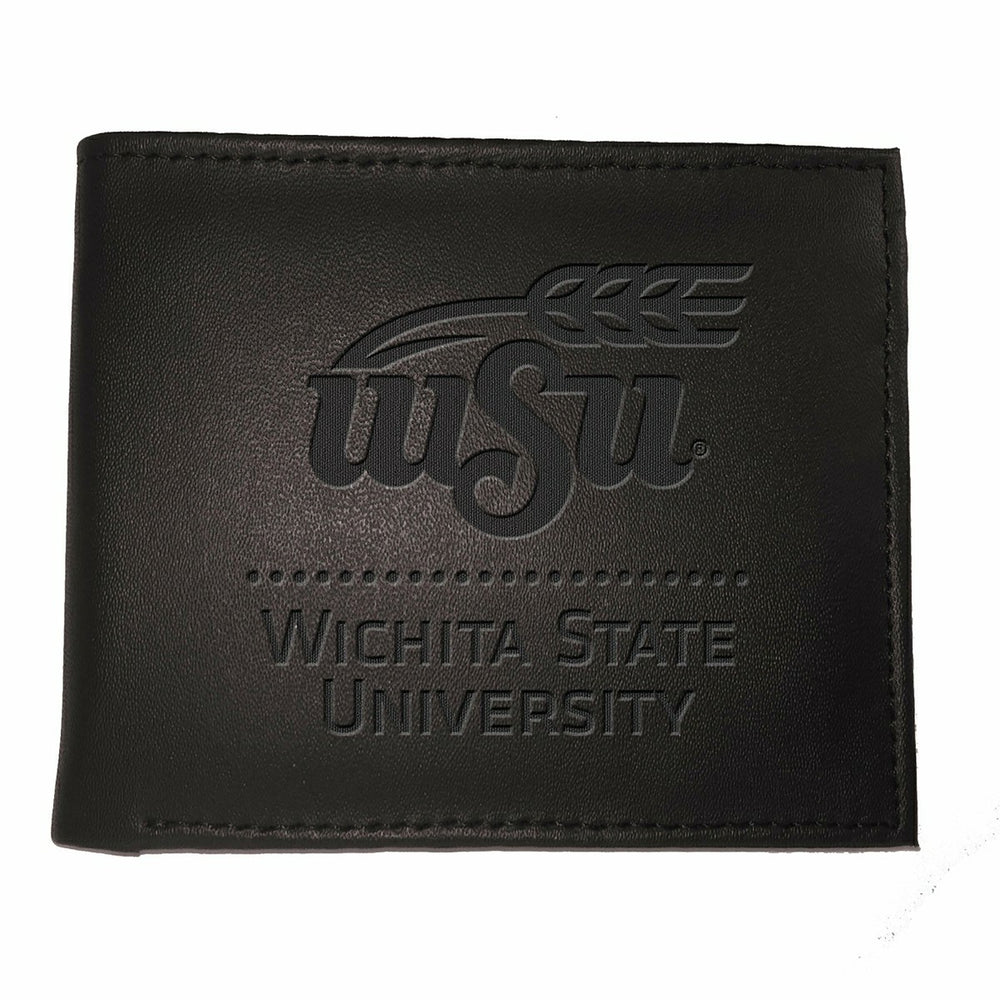 Wichita State University, Bi-Fold Wallet, Black - Collegiate Home