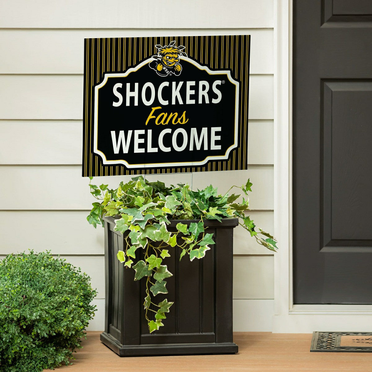 Wichita State University Coroplast Yard Sign, "Fans Welcome" - Collegiate Home