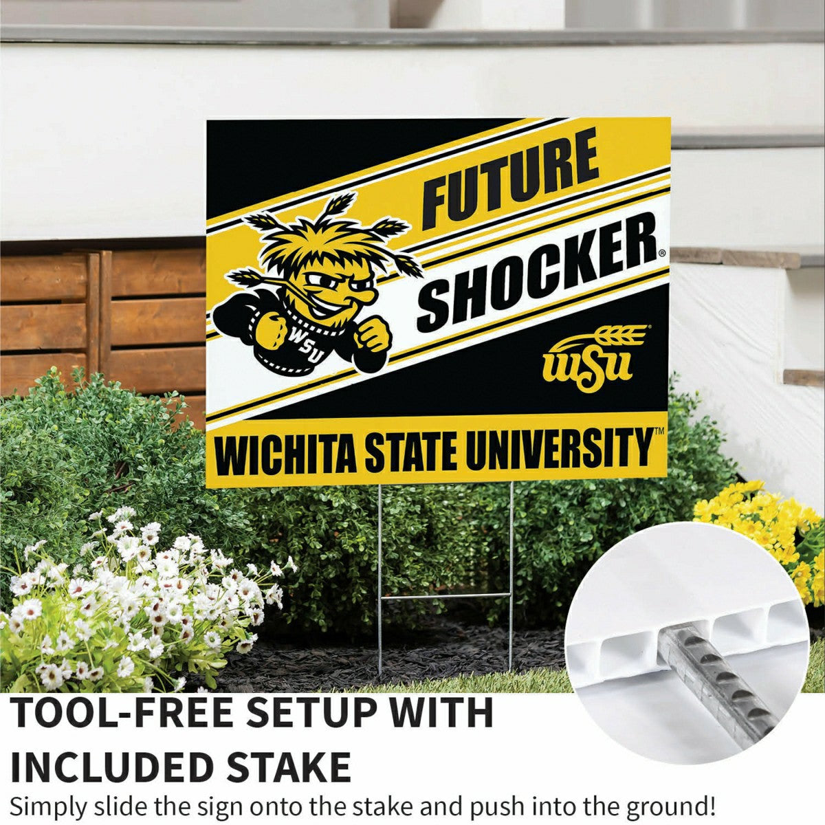 Wichita State University Coroplast Yard Sign, Future Student - Collegiate Home