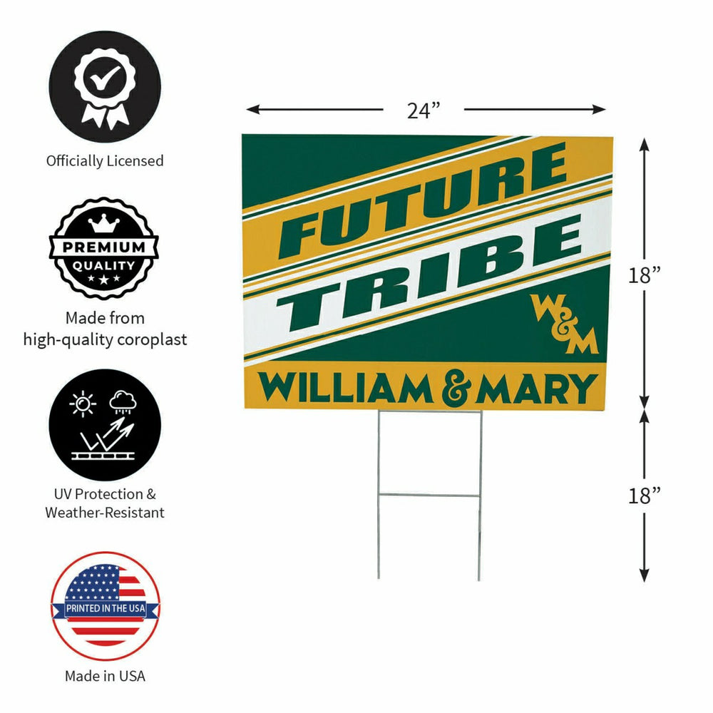 William & Mary Coroplast Yard Sign, Future Student - Collegiate Home