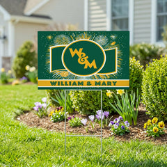 William & Mary Yard Sign, Patriotic - Collegiate Home