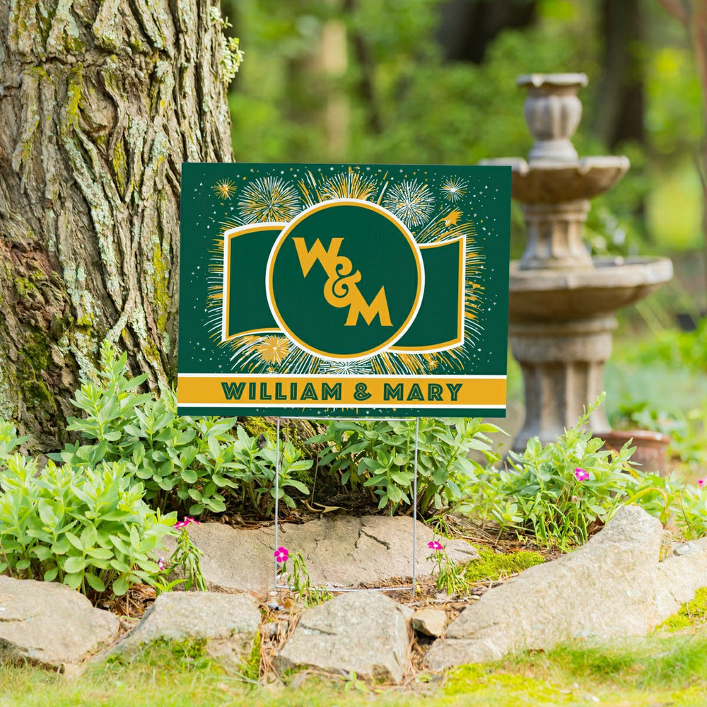 William & Mary Yard Sign, Patriotic - Collegiate Home