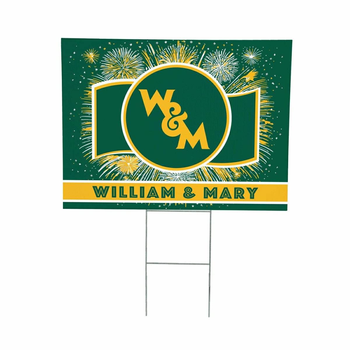 William & Mary Yard Sign, Patriotic - Collegiate Home