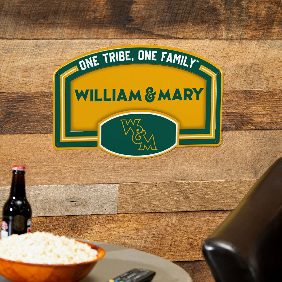 William & Mary USA Embossed Steel Wall Sign, 11" x 17" - Collegiate Home