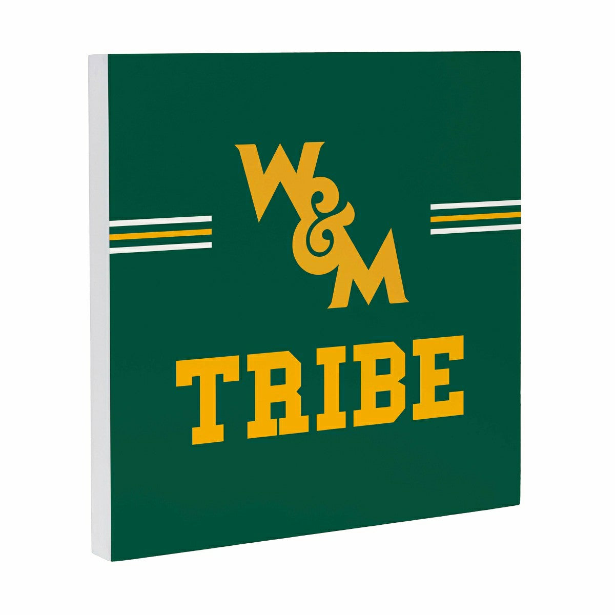 William & Mary Wood Wall Sign, 12x12 - Collegiate Home