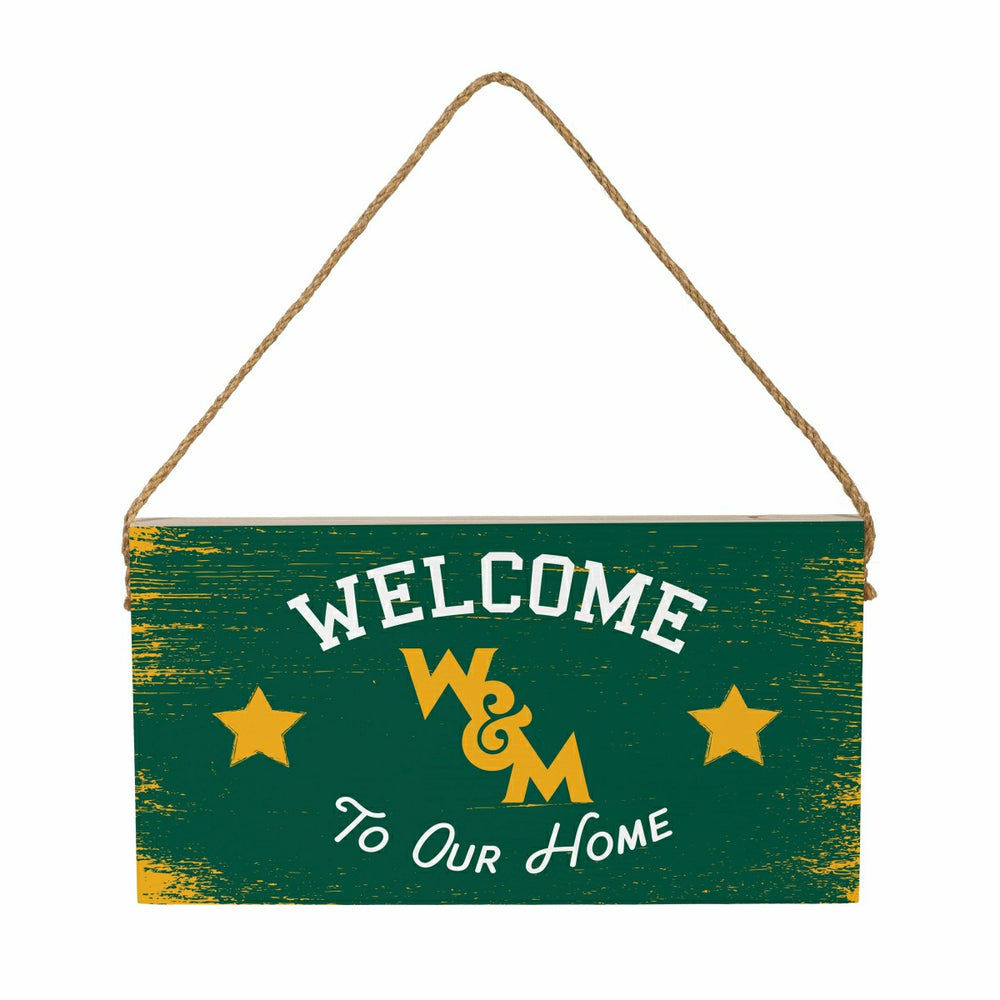 William & Mary Wood Wall Sign, 6x11 - Collegiate Home