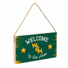 William & Mary Wood Wall Sign, 6x11 - Collegiate Home