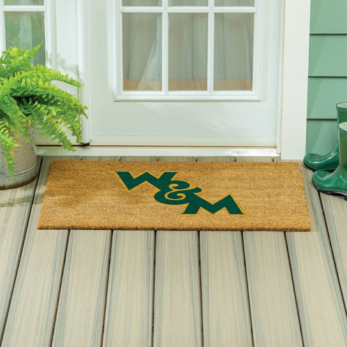 William & Mary Large Full Color Coir Mat, 36"x24" - Collegiate