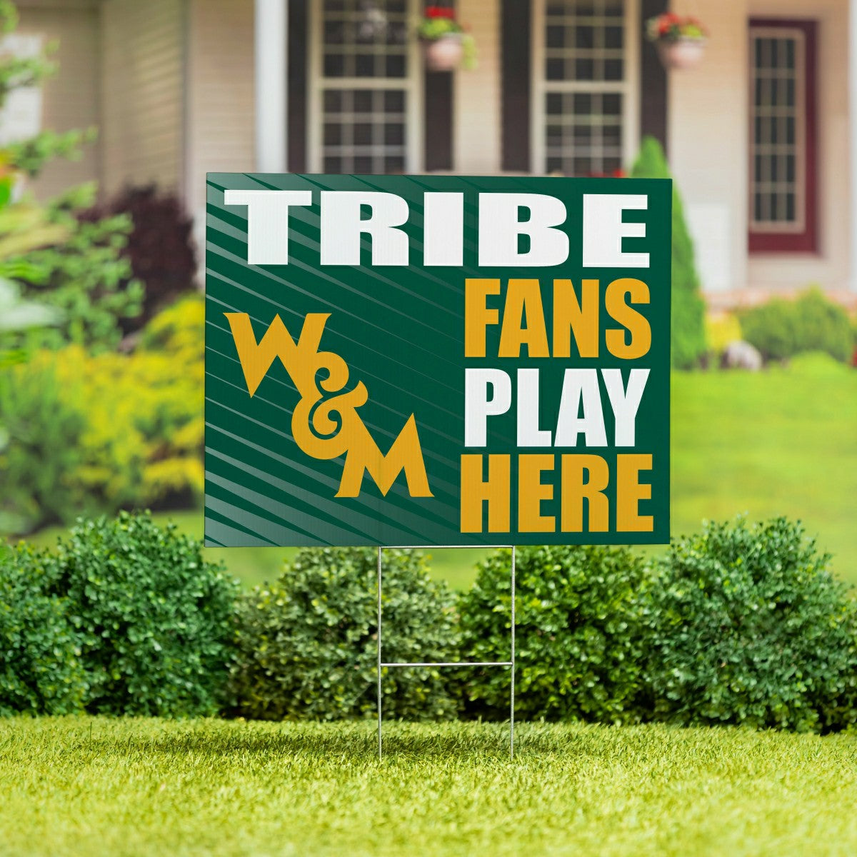 William & Mary Coroplast Yard Sign "Fans Play Here" - Collegiate Home
