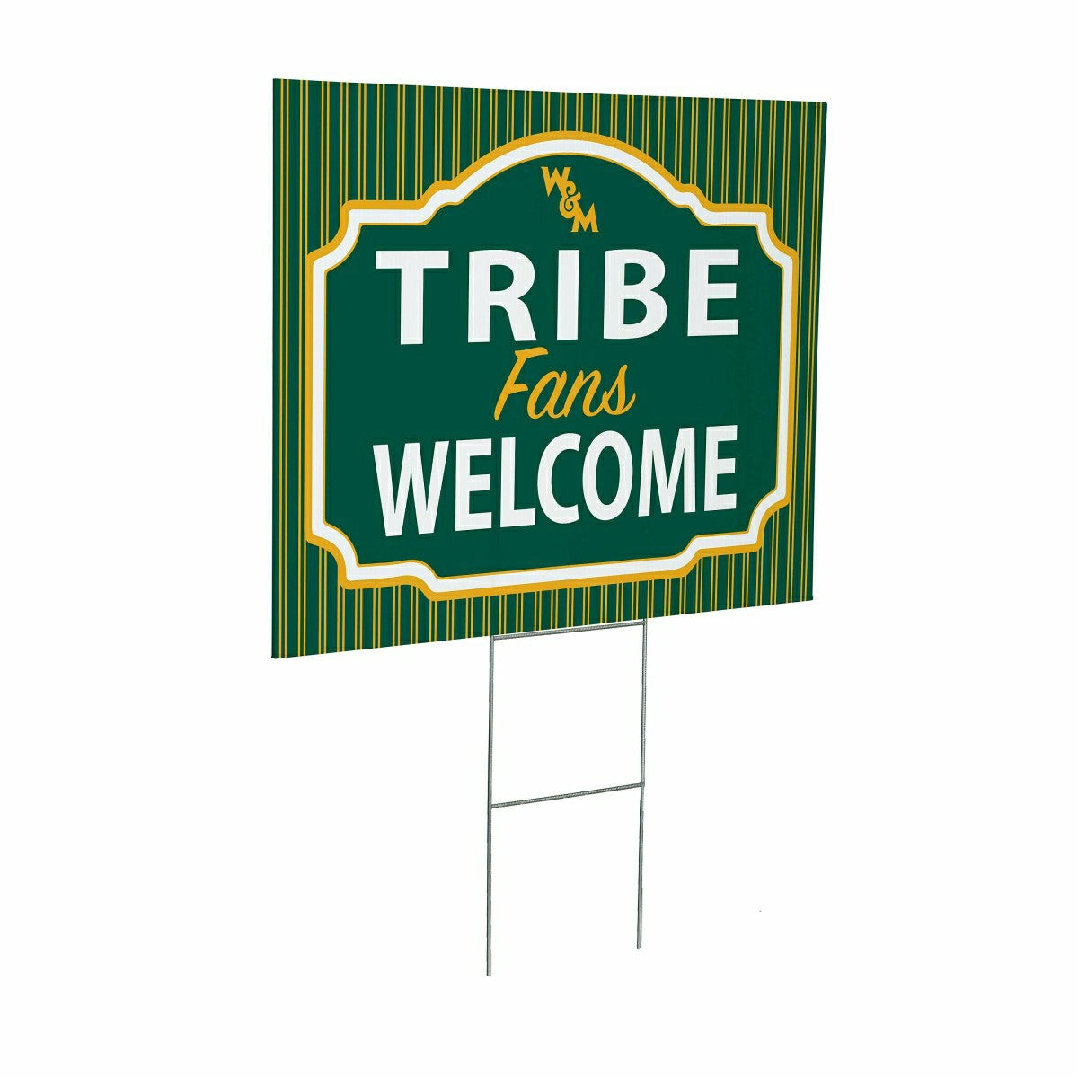 William & Mary Coroplast Yard Sign, "Fans Welcome" - Collegiate Home