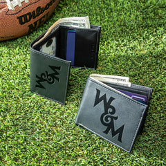 William & Mary, Bi-Fold and Tri-Fold Wallet Gift Set, Black - Collegiate Home