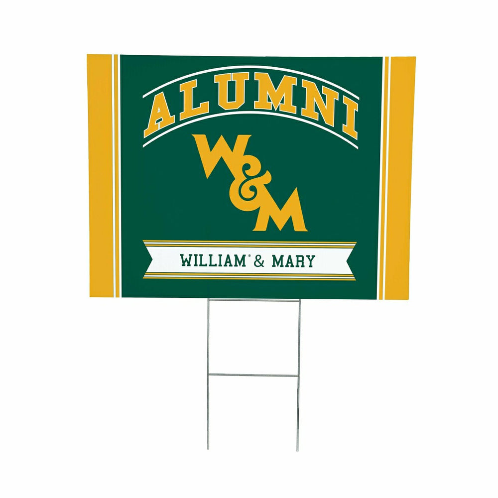 William & Mary Coroplast Yard Sign Alumni - Collegiate Home
