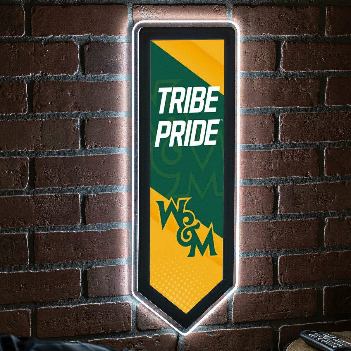LED Wall Decor, Pennant, William & Mary - Collegiate Home