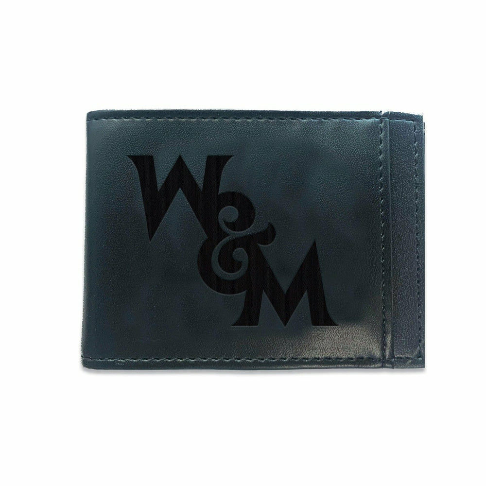 Front Pocket Wallet w/ RFID Blocking, William & Mary, Black - Collegiate Home