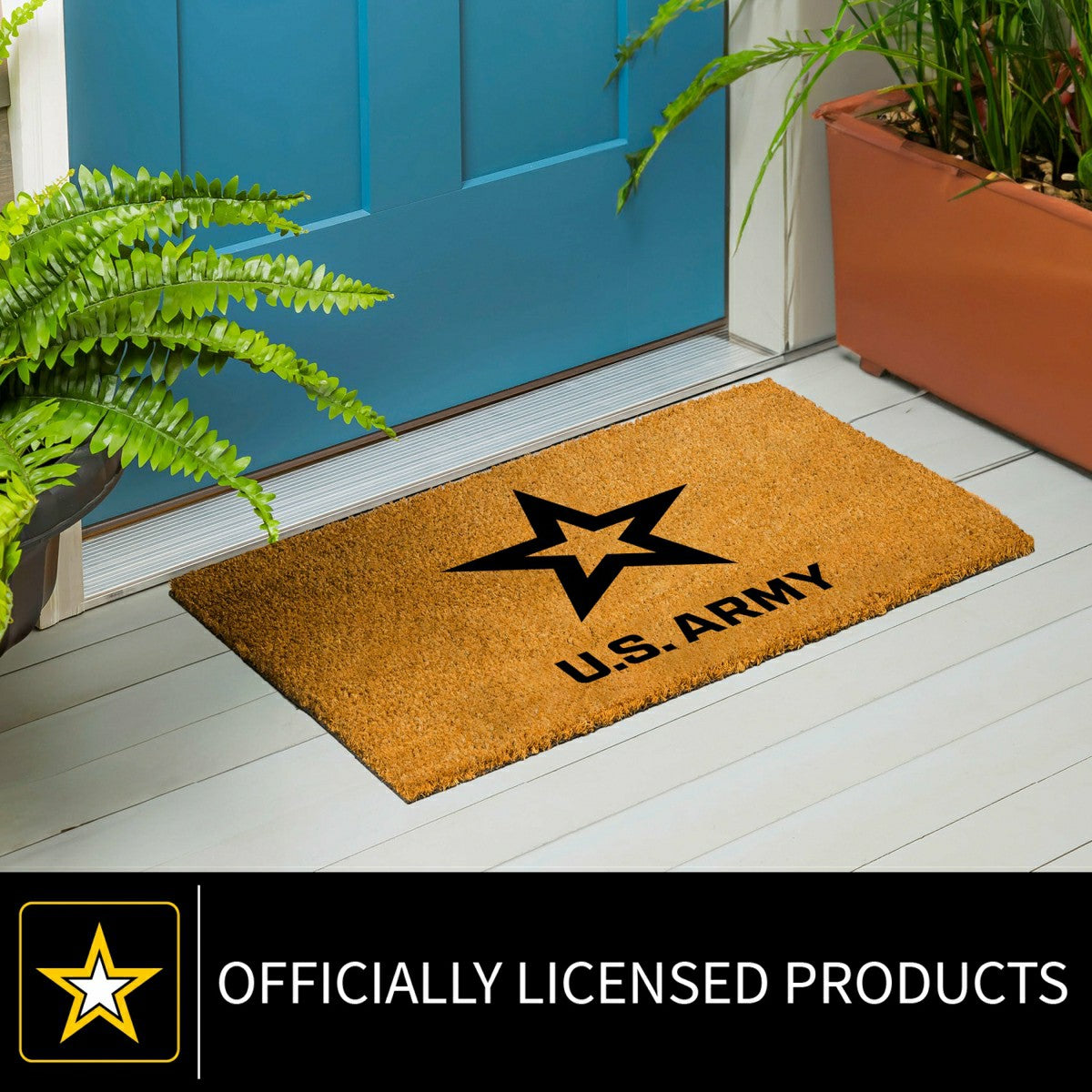 Coir Mat, 16"x28", US Army - US Military