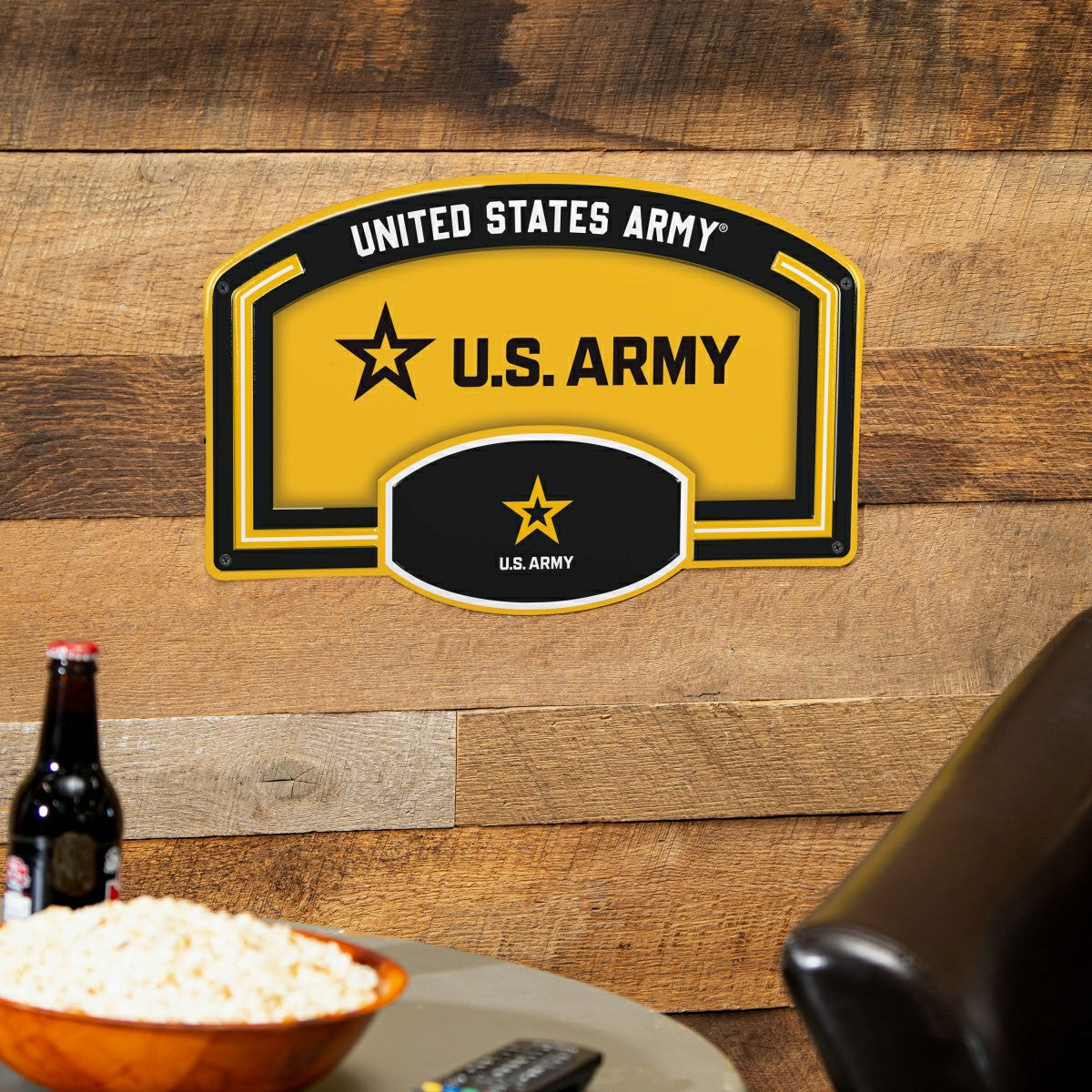 US Army USA Stamped Steel Wall Sign, 11" x 17" - US Military Home