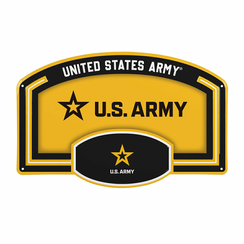 US Army USA Stamped Steel Wall Sign, 11" x 17" - US Military Home