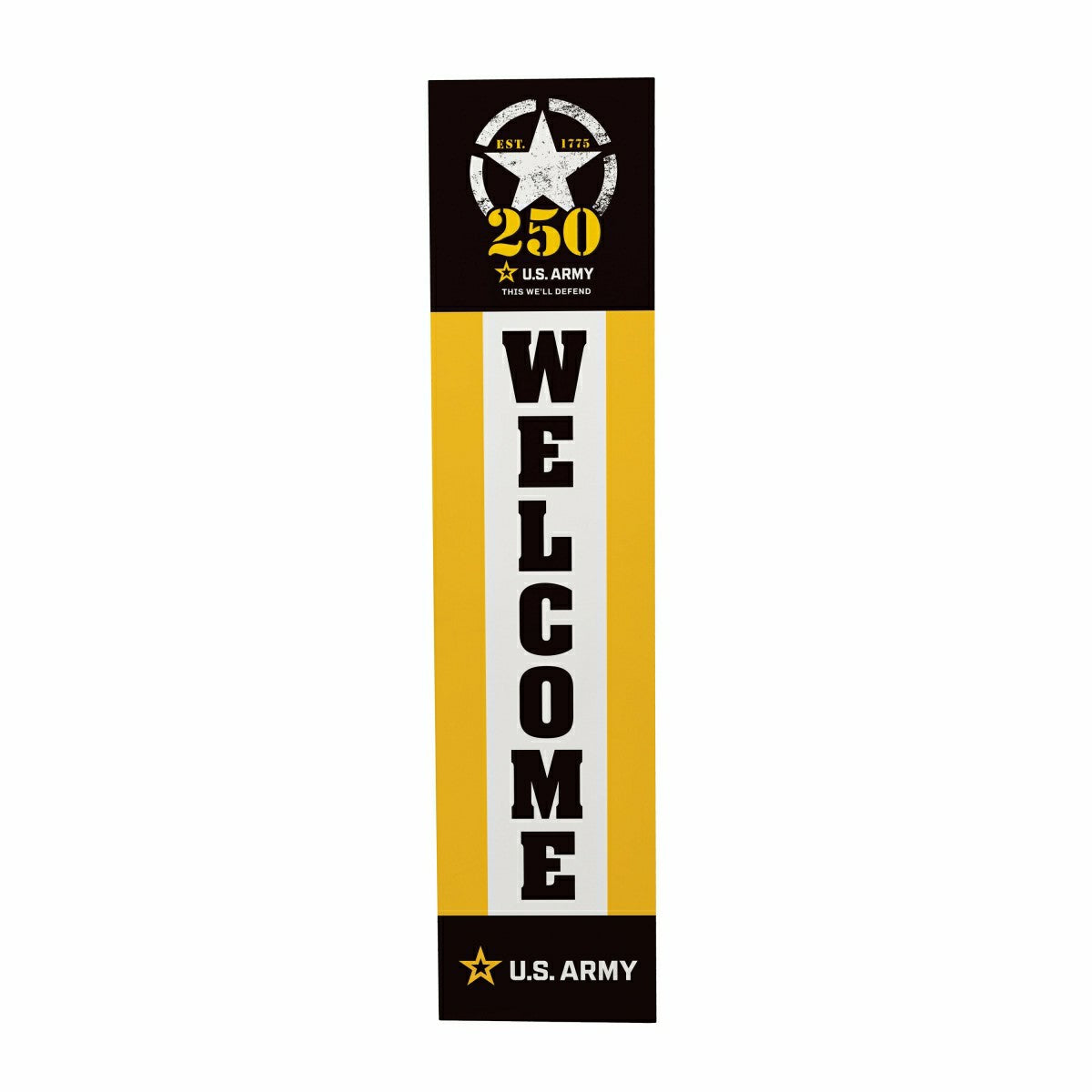 US Army, 250th Anniversary Large Single Sided Leaner, 47" - US Military Home