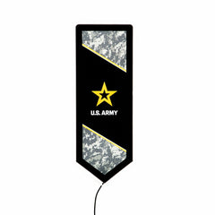 US Army Military Pennant Glazelite LED Decor - US Military Home