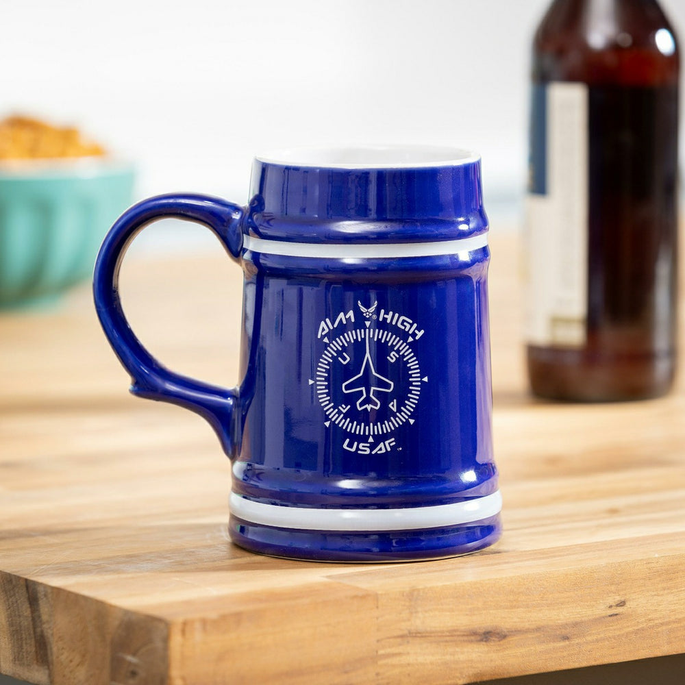 US Air Force Ceramic Stein Cup, 24oz - US Military Home