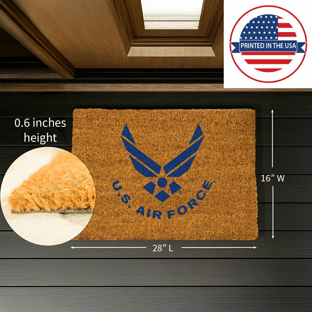 Coir Mat, 16"x28", US Air Force - US Military