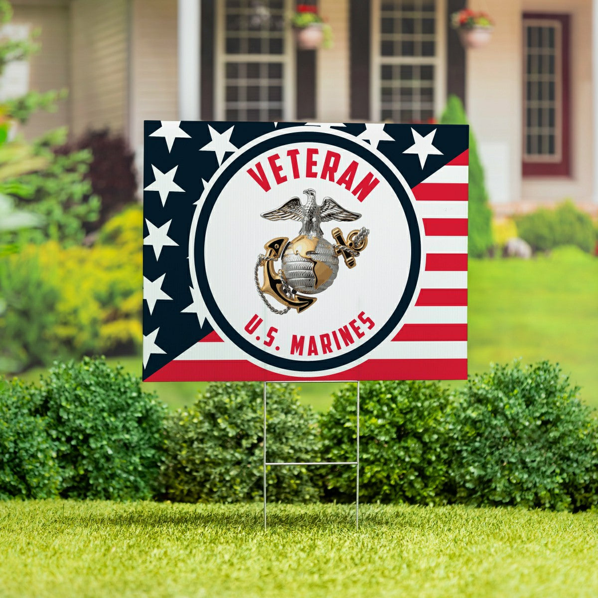 US Marine Corps Coroplast Yard Sign - US Military Home