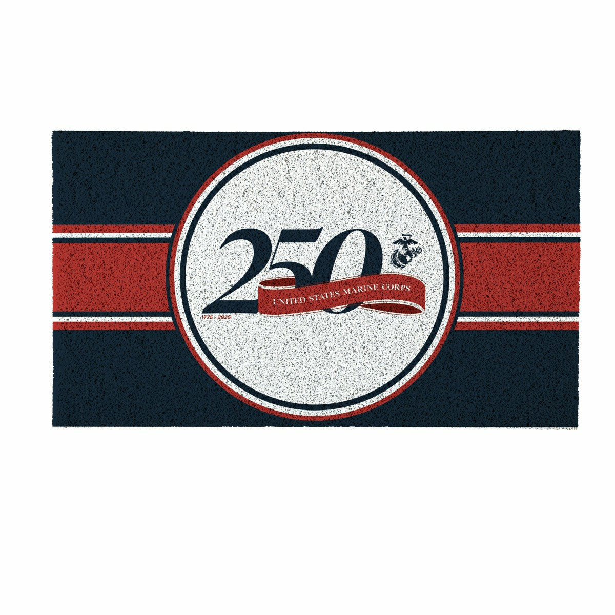 28" x 16" PVC Trapper Mat, US Marine Corps, 250th Anniversary - US Military