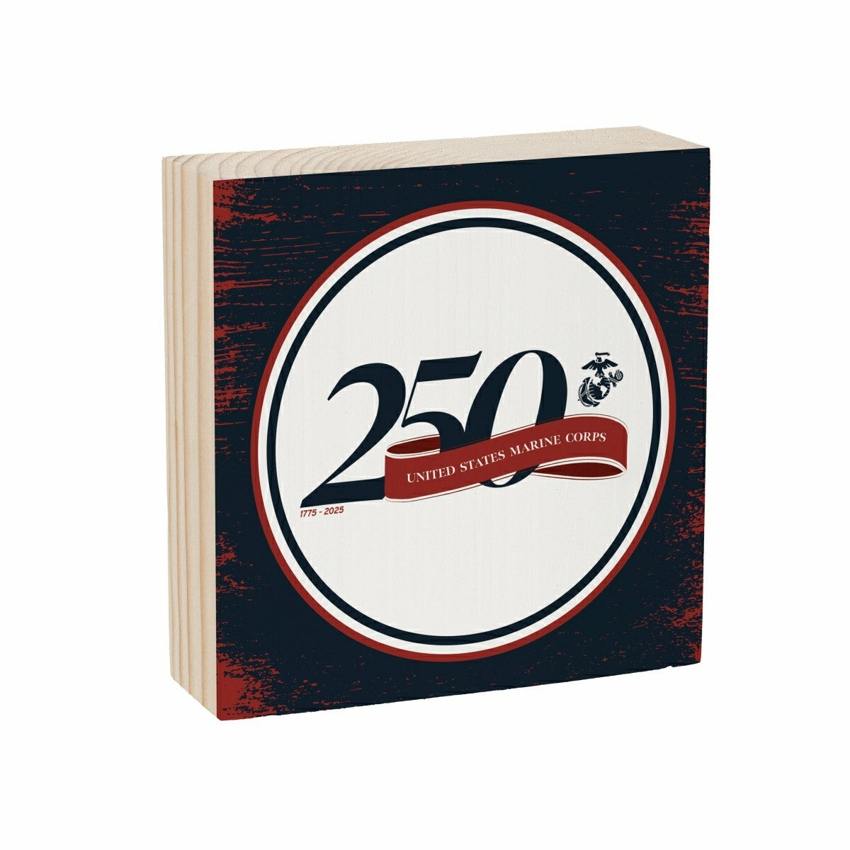 US Marine Corps, 250th Anniversary Plock, Down Home Fans, 6x6 - US Military Home