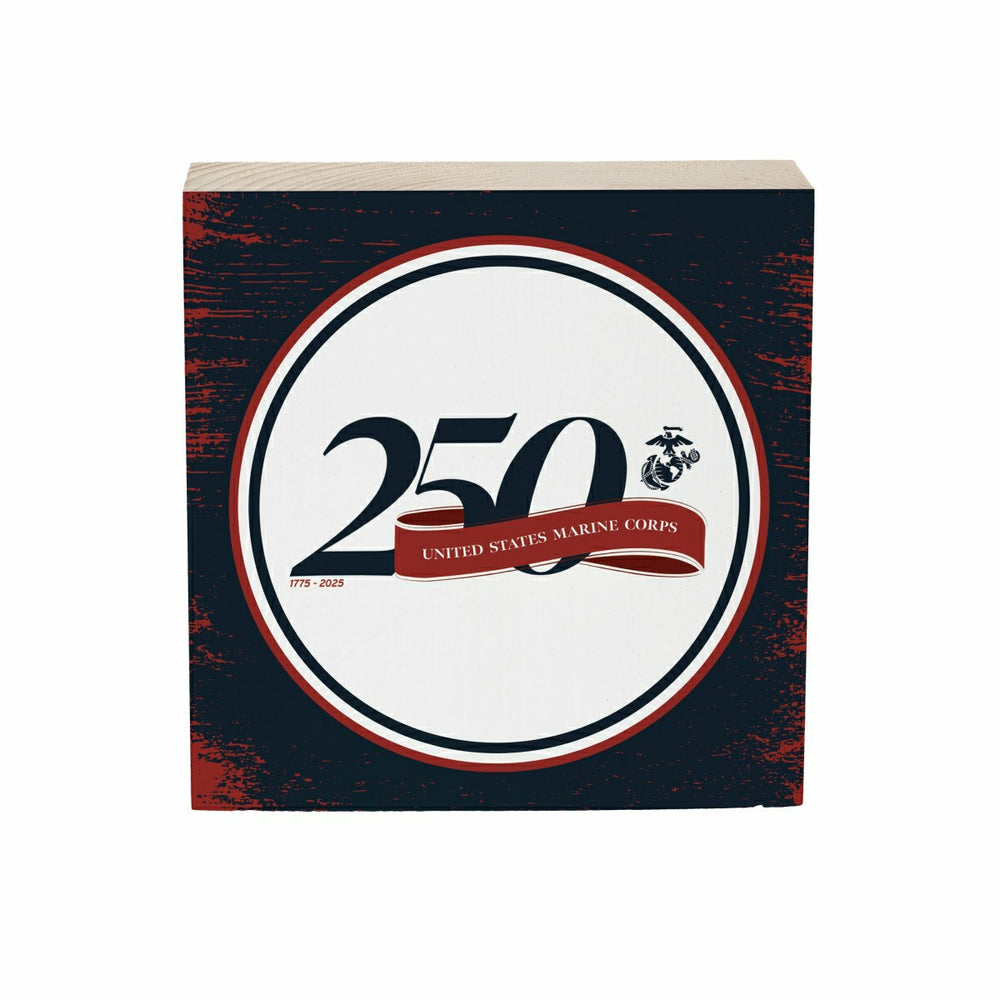 US Marine Corps, 250th Anniversary Plock, Down Home Fans, 6x6 - US Military Home