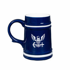 US Navy Ceramic Stein Cup, 24oz - US Military Home