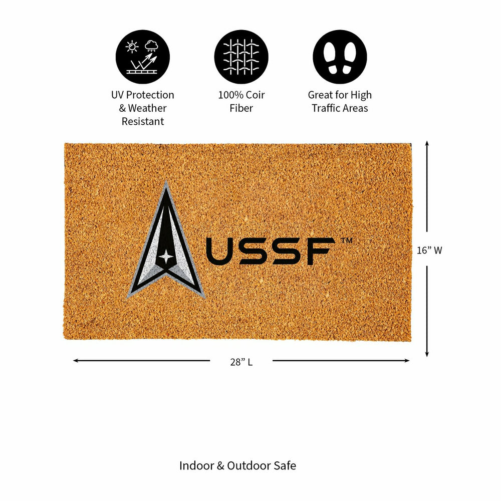 Coir Mat, 16"x28", US Space Force - US Military
